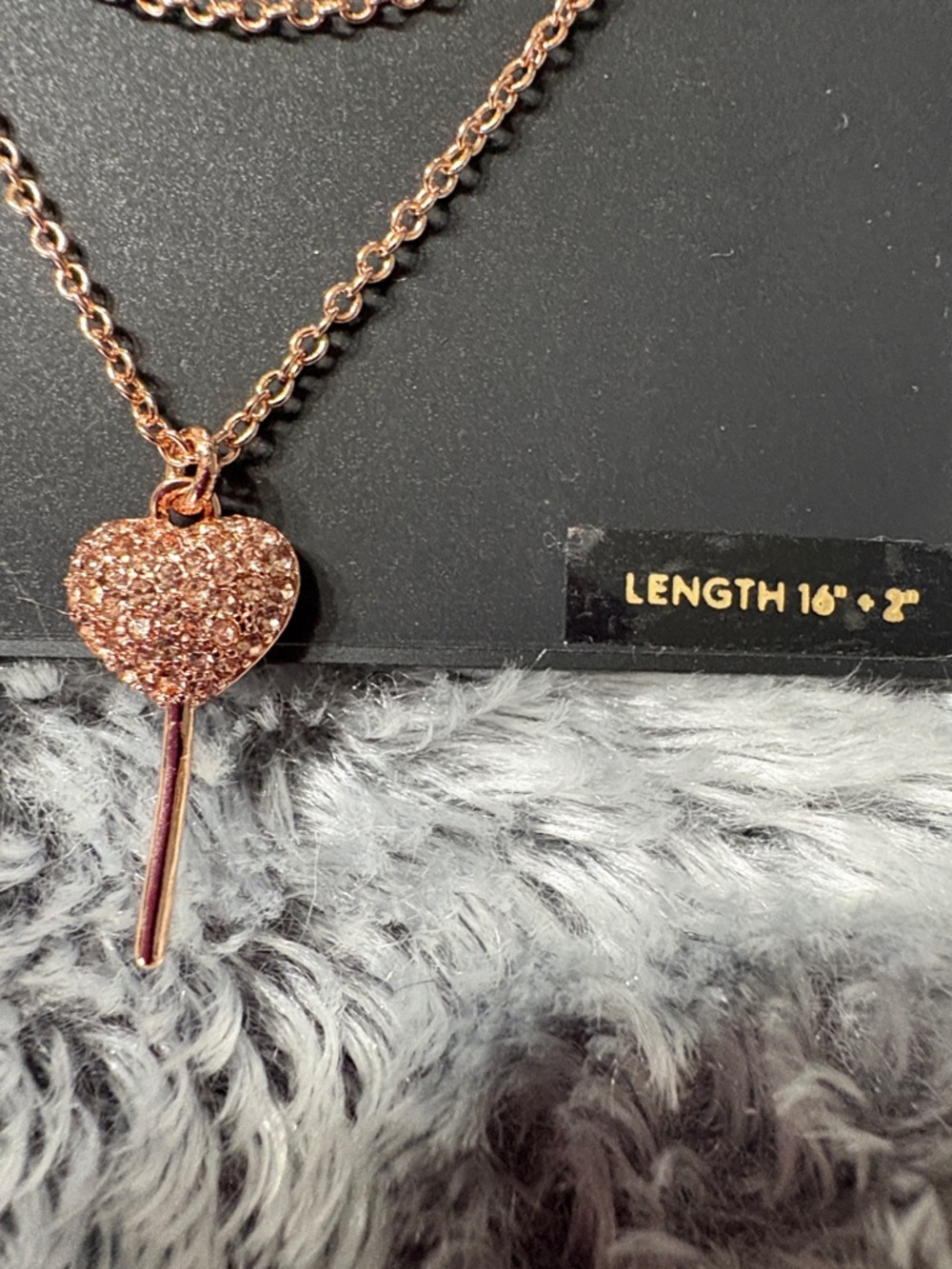 Coach Rose Gold Heart Necklace - Picture 5 of 8